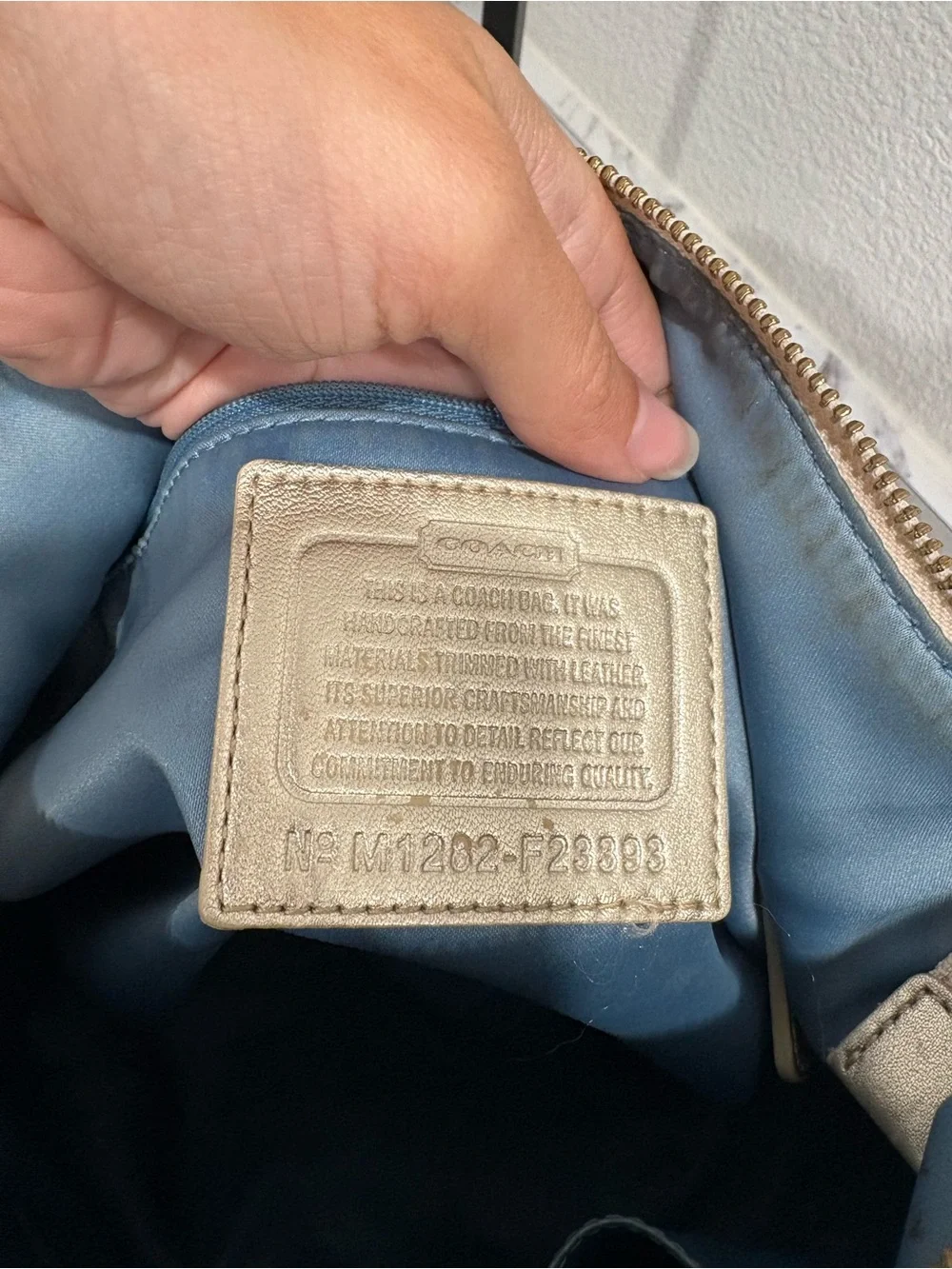 Coach madras double pocket purse and wristlet